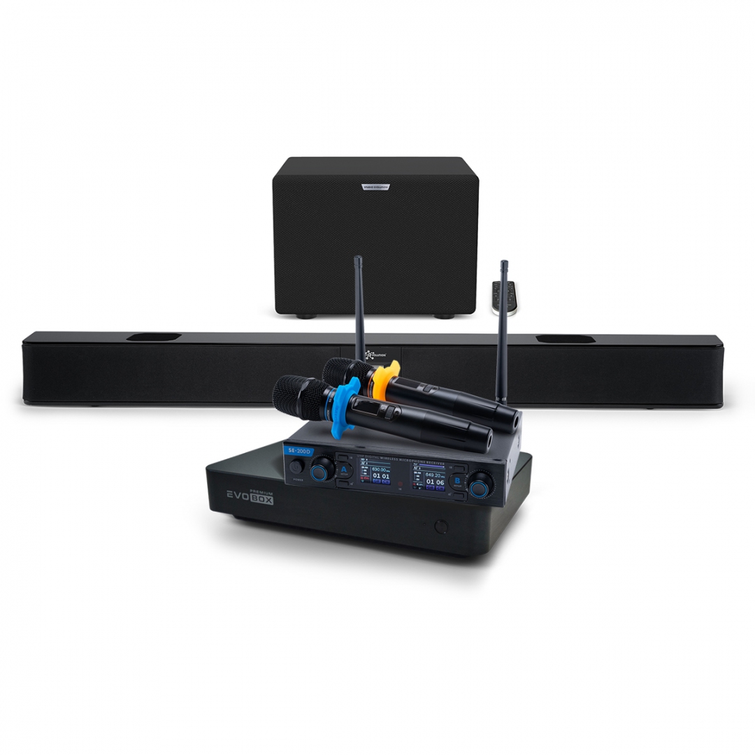 Hi-End караоке-система EVOBOX Premium + EvoSoundBar (саундбар с караоке) в Ижевске