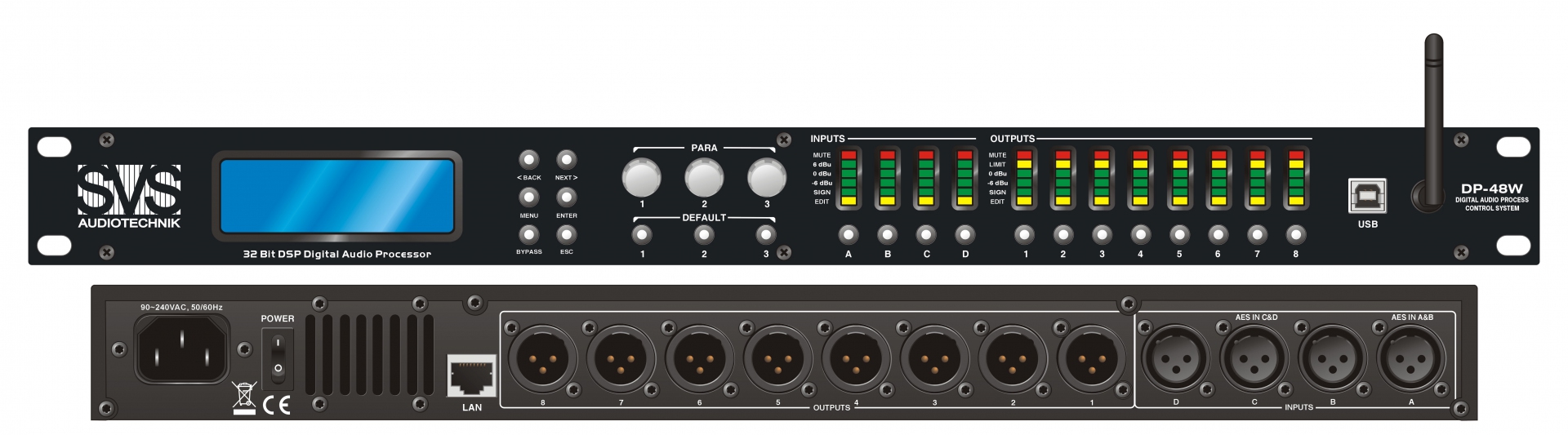 SVS Audiotechnik DP-48W Цифровой процессор: 4 входа 8 выходов в Ижевске