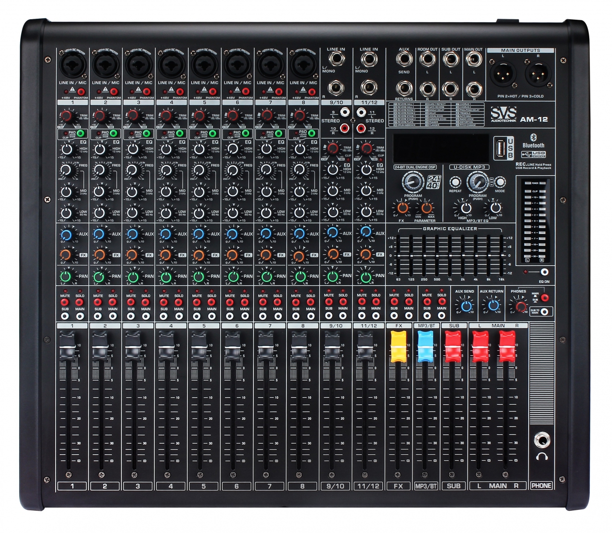 SVS Audiotechnik mixers AM-12 Микшерный пульт аналоговый, 12-канальный в Ижевске