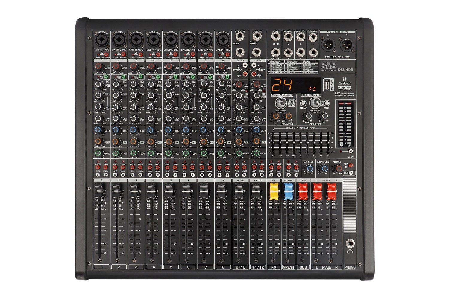 SVS Audiotechnik mixers PM-12A Активный аналоговый микшерный пульт, 12-канальный в Ижевске